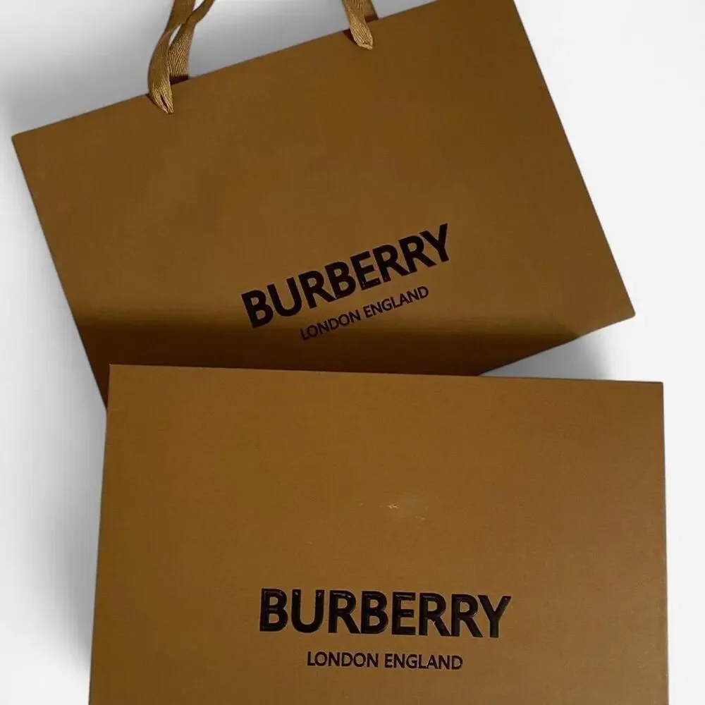 Burberry Check Cashmere Scarf navy